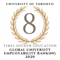 UofT was ranked 8 in Times Higher Education Global University Employability ranking for 2020